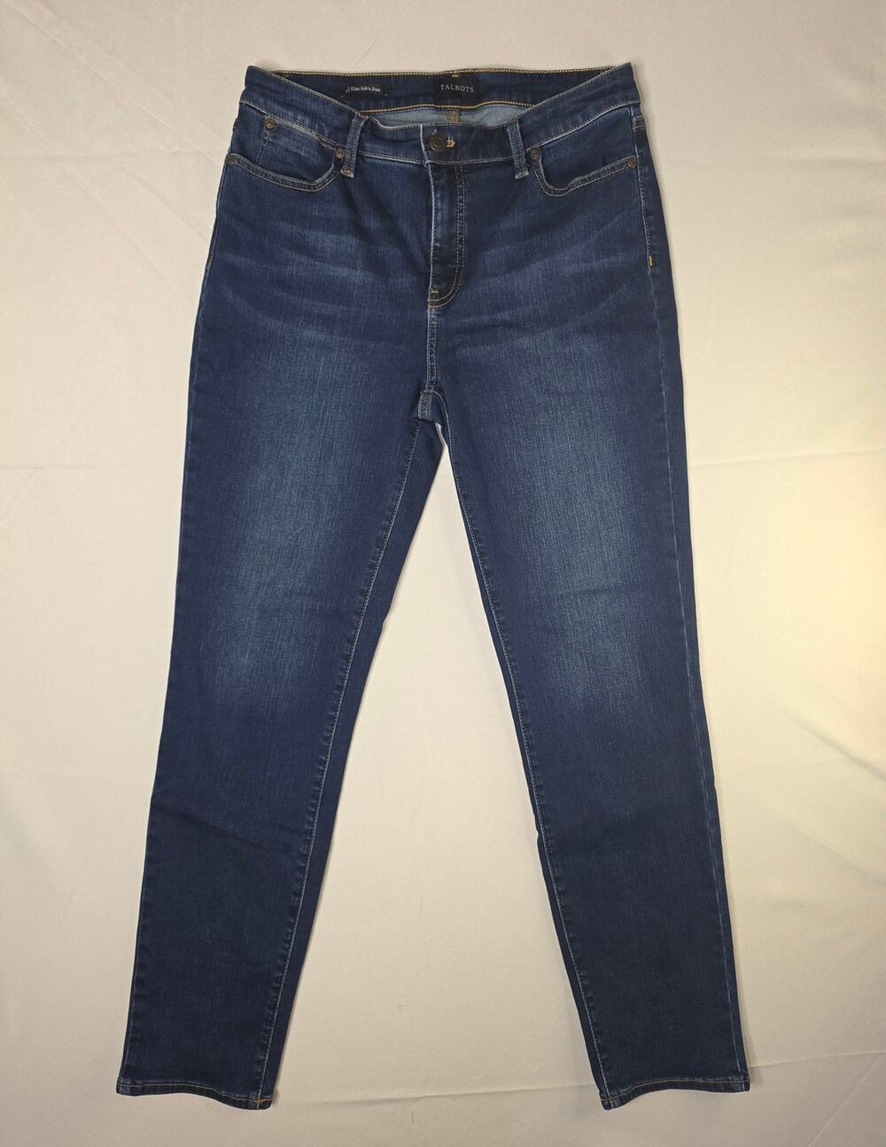 Talbots Slim Ankle Jeans in a dark wash denim size 8